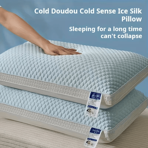 Premium Cooling Ice Silk Bed Pillow