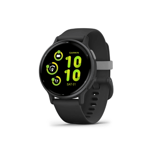 GARMIN VIVOACTIVE 5 Slate aluminium bezel with black case and silicone band