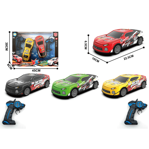 DK01772457 1: 16 Four Way Alloy RC Car With Lights (2-person remote control battle)