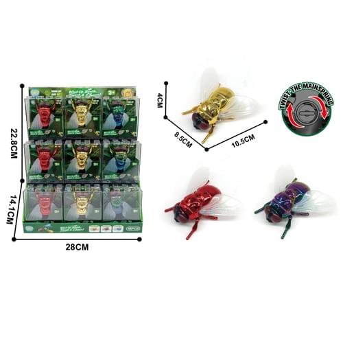 DK01769899 Wind Up Chain Crawling Fly (color plated)