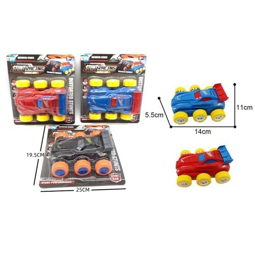 DK01707667 Six Wheel Stunt Inertia Car (3-color mixed)