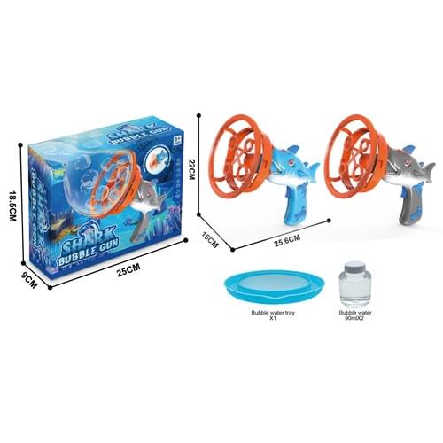 DK01392209 Electric Shark Bubble Gun With Light
