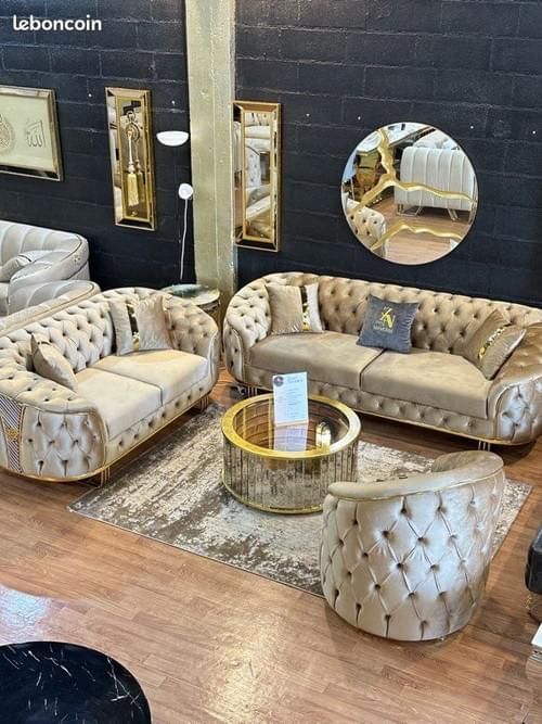 Neuf canapé complet 3+2+1 Anti-tâche