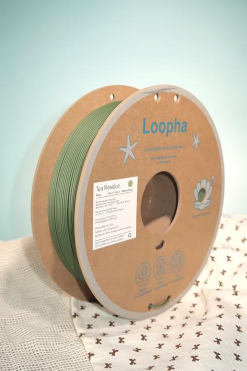 Loopha™ PHA 3D Printing Filament (Tea Residue)