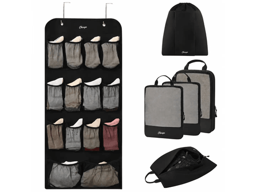 Custom 6-Piece Hanging Compression Packing Cubes Set C260401