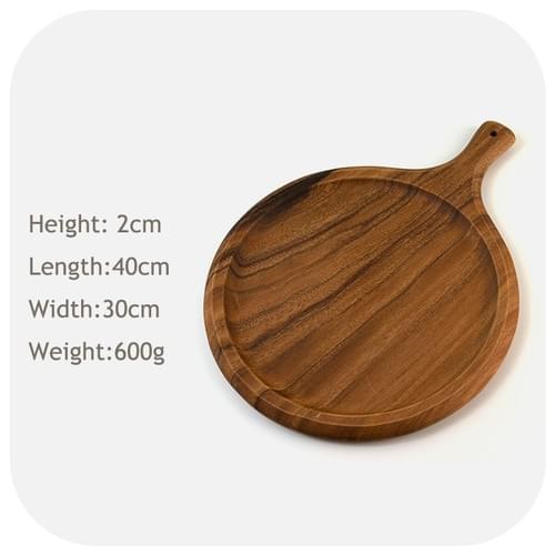 6/7/8/9/10/11/12 Inch Custom Durable Round Wooden Pizza Paddle Serving Tray Wooden Cutting Board