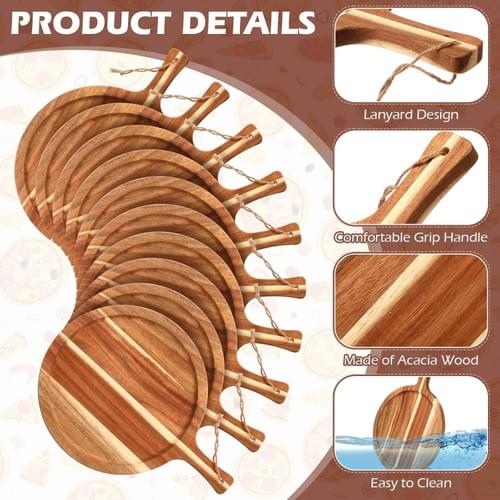 Wooden Pizza Board - Natural & Functional Serving Solution