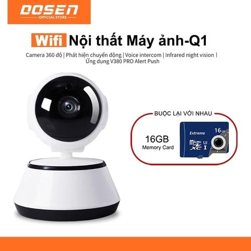 Dosen Q1 CCTV Kết nối WiFi Camera an ninh nhà thông minh IP Camera Baby/Pet/Nanny HD 1080P Ứng dụng