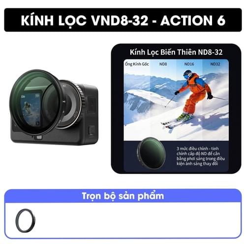 KÍNH LỌC CPL ND8 ND16 ND32 OSMO ACTION 6 / 5 PRO / 4 / 3 TELESIN
