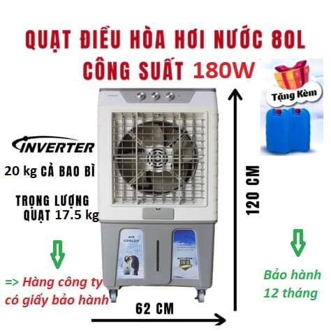 Quạt Điều Hòa Hơi Nước 45L Công Nghệ Inverter Lõi Đồng – Làm Mát Mạnh, Tiết Kiệm Điện