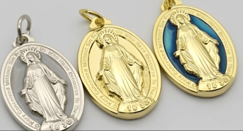 Extra Large Custom Made Miraculous Medals, 3.4cm