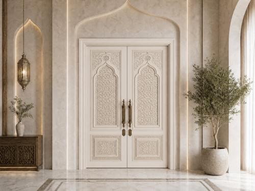 Classic Double Doors: AT-ZD-MM-02 — Grand Architectural Aesthetics and Mastercrafted Solid Wood