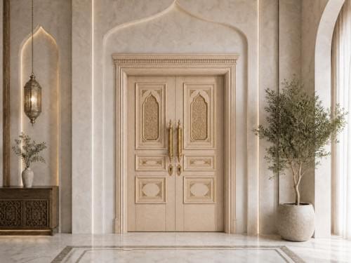 Classic Double Doors: AT-ZD-MM-01 — Grand Architectural Aesthetics and Mastercrafted Solid Wood