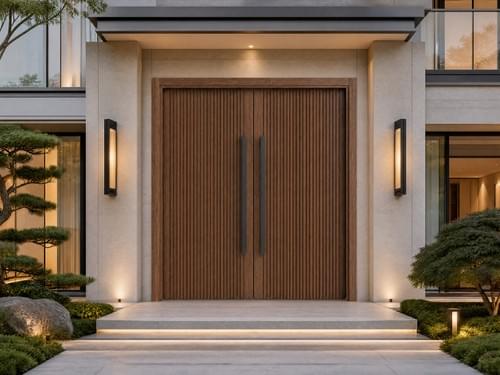 Classic Double Doors: AT-ZD-MM-16— Grand Architectural Aesthetics and Mastercrafted Solid Wood