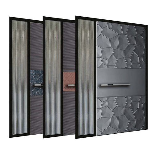 New Modern Cast Aluminum Exterior Door