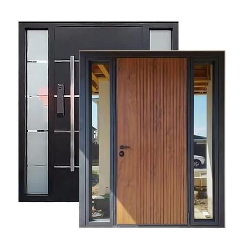 Home Security Door Aluminium Anti Theft Front Entry Doors