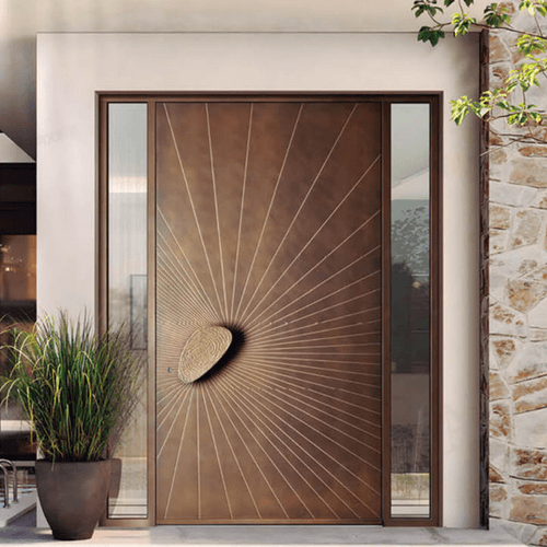 Modern Design Exterior Aluminum Alloy Security Door