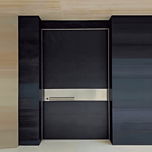 Premium Black Aluminum Alloy Exterior Entry Door