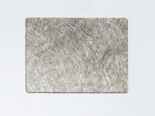 Laminating Fabric Silvery White Textured Wave