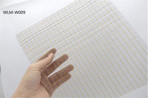 Linear Accent Crystal Metal Mesh