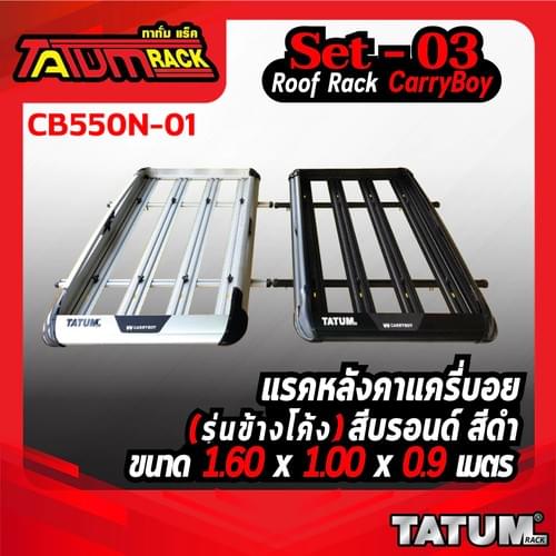 แร็คหลังคา Carryboy CB550N รุ่นข้างโค้ง 1.60x1