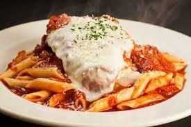 Veggie Cutlet Parm with Penne Noodles