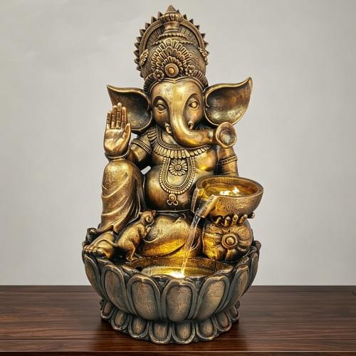 Hindu God Ganesha Water Fountain