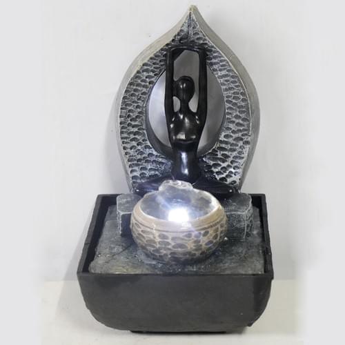 mini tabletop decorative water fountain yoga promotional gift