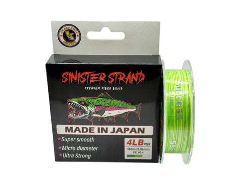 4lb Sinister Strand Braid (Lemin Lime)