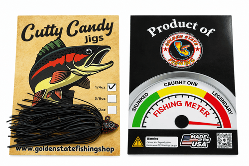 Cutty Candy Jigs (Black Magic) 1/4oz 3/8oz 1/2oz