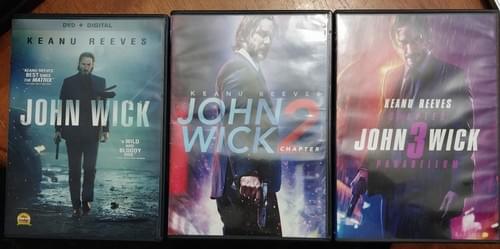 John Wick trio DVD