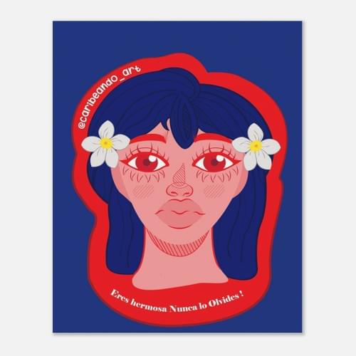 Eres hermosa Museum Paper Wall art