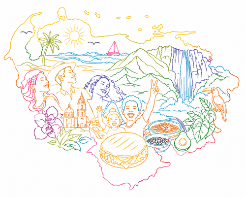 Unity in Every Line, Venezuela. Digital Art high resolution