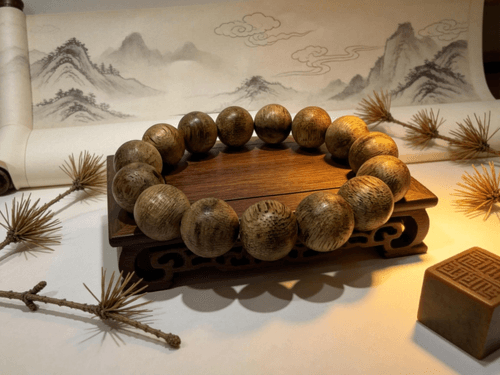 鼎楠 · 印尼加里曼丹沉香手串 14mm|8分沉