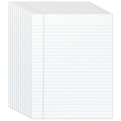 Glue-Top Legal Pads, 8 1/2" x 11", Legal Ruled, 50 Sheets, White, Pack Of 12 Pads