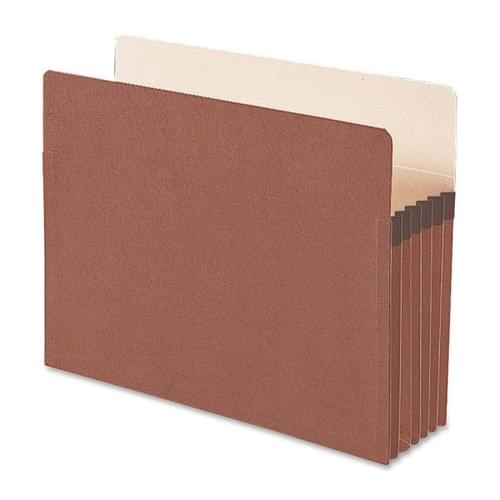 Smead Redrope File Pockets, Letter Size, 5 1/4" Expansion, 30% Recycled, Redrope, Box Of 50