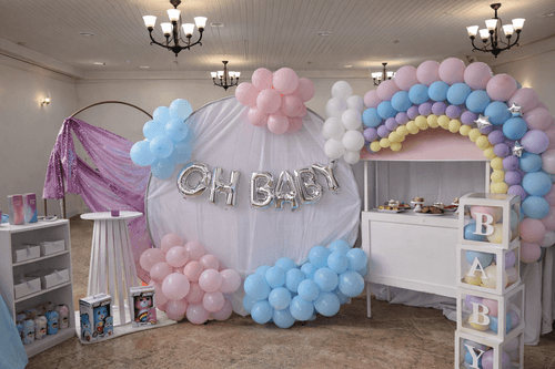 Gender Reveal Balloon Décor 💗💙