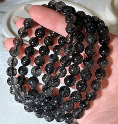 sj68917-黑髮晶6mm