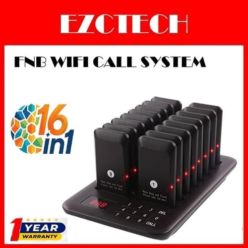 16 in 1 Pager Wireless Restaurant Cafe Vibrate Calling Buzzer Vibration System Pager