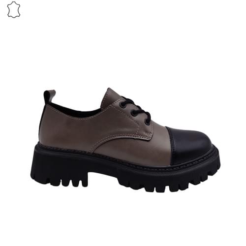 CSW-HF077-Low-Heeled Shoes Made Of Genuine Leather