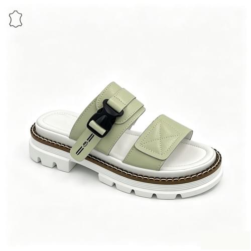 SDW-HG007-Leather Slide Sandals-Bulk Wholesale