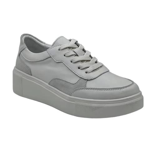 SKW-HE018-Beige Leather Sneakers Xuanfeng