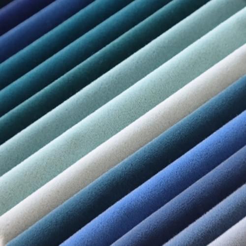 Multi-Tone Plain Holland Velvet Sofa Fabric