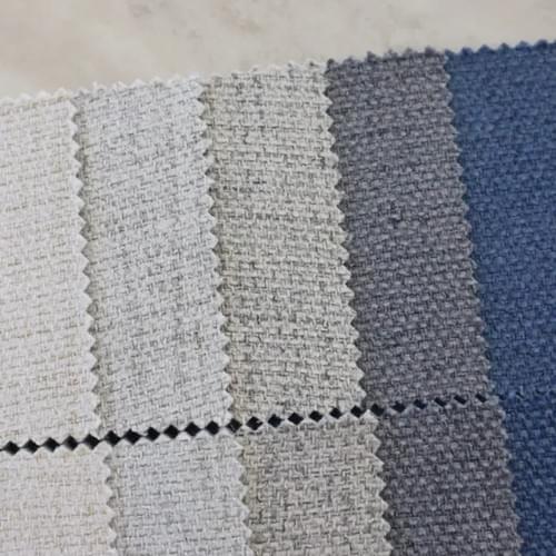 Elegant Textured Linen Look Upholstery Curtain Fabric