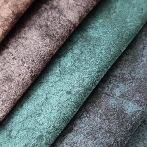 Marble Crack Texture Printed Holland Velvet Fabric Sofa Upholstery