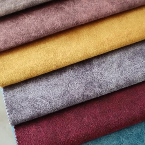 Leather-Like Printed Holland Velvet Fabric Sofa Home Textile