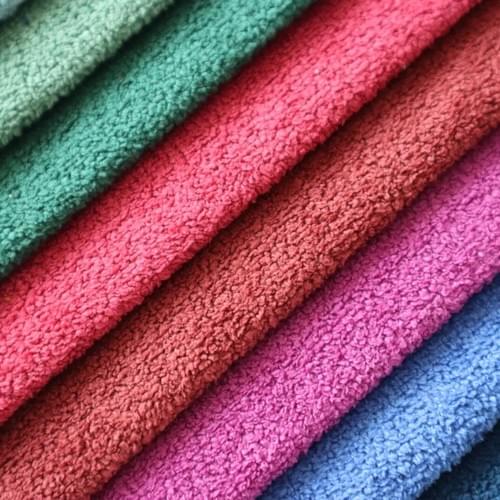 Fluffy PlainColor Alpaca Fleece Upholstery Fabric Home Commercial