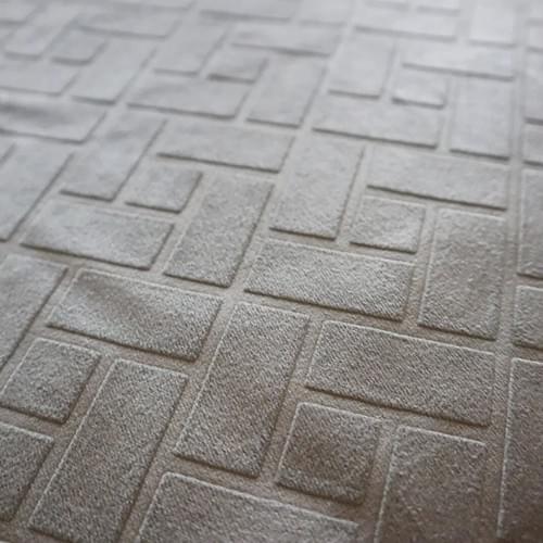 Modern Grid Embossed Holland Velvet Sofa Upholstery Fabric