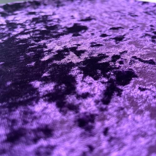 Shimmer Purple Ice Velvet Upholstery Fabric