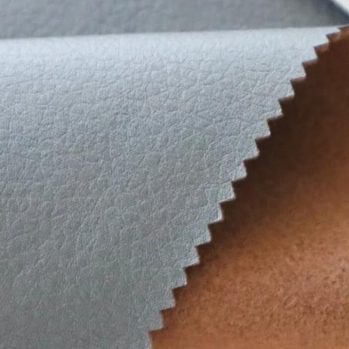 Embossed Dual Texture Faux Leather Suede Upholstery Sofa Fabric